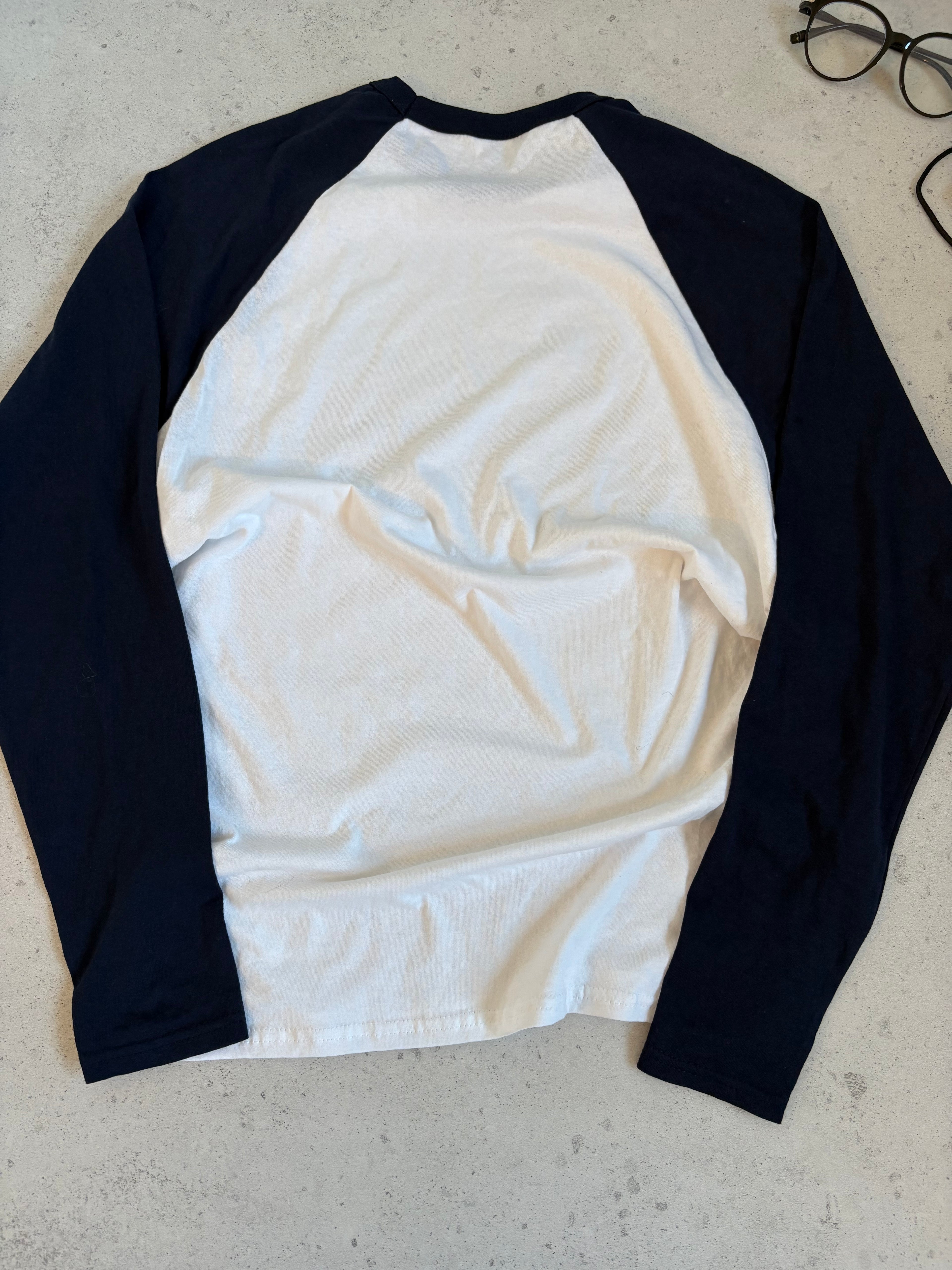 longsleeve granatowo biały